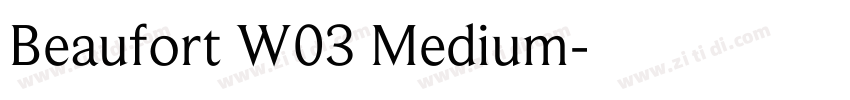 Beaufort W03 Medium字体转换